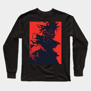 Legendary Gunslinger: Space Western Anime-Manga Adventure Long Sleeve T-Shirt